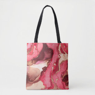Bolsa Tote Ilustração de Batik de cinza. Textura Branca de Se