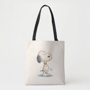 Bolsa Tote Ilustração de cachorro Beagle em aquarela fofa