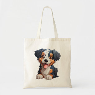 Bolsa Tote Ilustração de cão de desenho animado