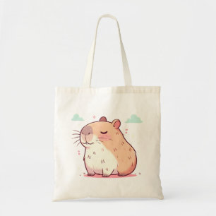 Bolsa Tote Ilustração de Capybara Bonita