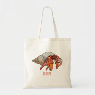 Bolsa Tote Ilustração de cartoon de caranguejo eremita