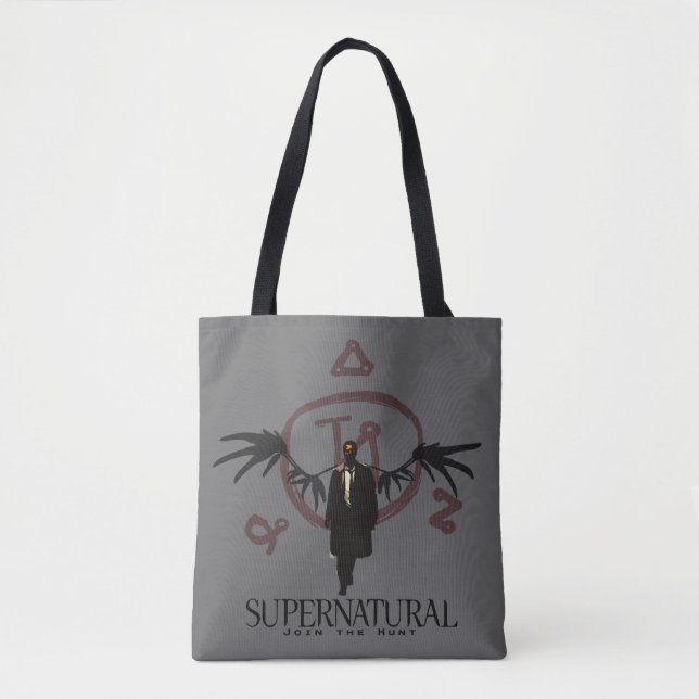 Bolsa Tote Ilustração de Castiel Supernatural (Frente)