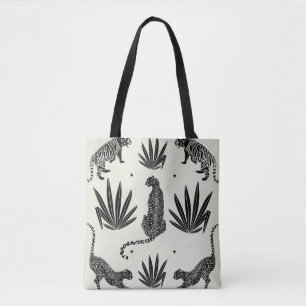Bolsa Tote Ilustração de Chita Minimalista