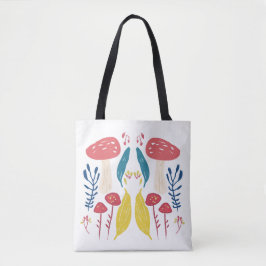 Bolsa Tote Ilustração de cogumelos