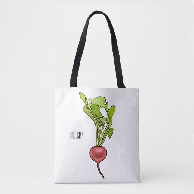 Bolsa Tote Ilustração de desenho animado (Frente)