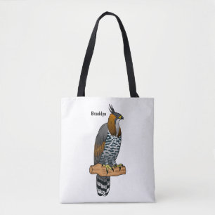 Bolsa Tote Ilustração de desenho animado de águia-gavião orna