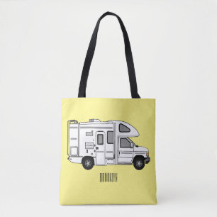 Bolsa Tote Ilustração de desenho animado de Campervan