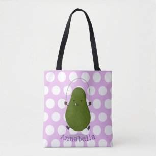 Bolsa Tote Ilustração de desenho animado de corda de salto de