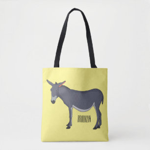 Bolsa Tote Ilustração de desenho animado de Donkey