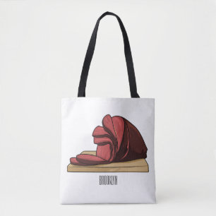 Bolsa Tote Ilustração de desenho animado de Ham