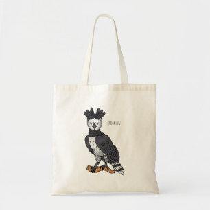 Bolsa Tote Ilustração de desenho animado de Harpy eagle