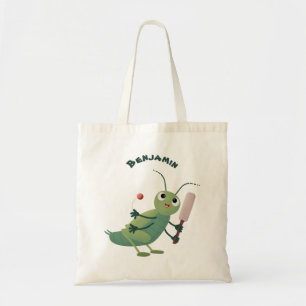 Bolsa Tote Ilustração de desenho animado de insetos de críque