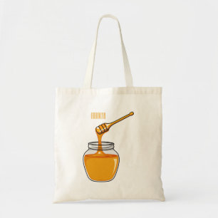 Bolsa Tote Ilustração de desenho animado de mel