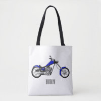 Ilustração de desenho animado de motocicleta Chopp