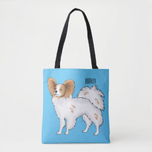 Bolsa Tote Ilustração de desenho animado de Papillon