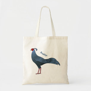 Bolsa Tote Ilustração de desenho animado de pássaro de bombei