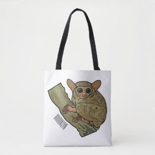 Bolsa Tote Ilustração de desenho animado de Tarsier