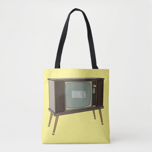 Bolsa Tote Ilustração de desenho animado de televisão (Frente)
