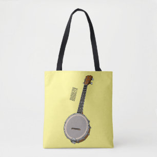 Bolsa Tote Ilustração de desenho animado do Banjo