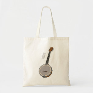 Bolsa Tote Ilustração de desenho animado do Banjo