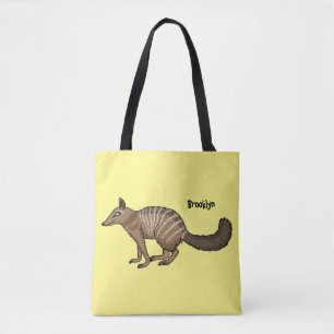 Bolsa Tote Ilustração de desenho animado do numbat fofo e fel