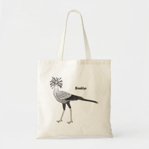 Bolsa Tote Ilustração de desenho animado do Secretário Pássar