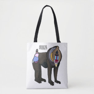 Bolsa Tote Ilustração de desenho animado Mandrill