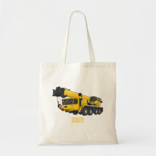 Bolsa Tote Ilustração de desenho de caminhão de guindaste