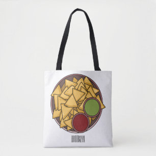 Bolsa Tote Ilustração de desenho de Nachos
