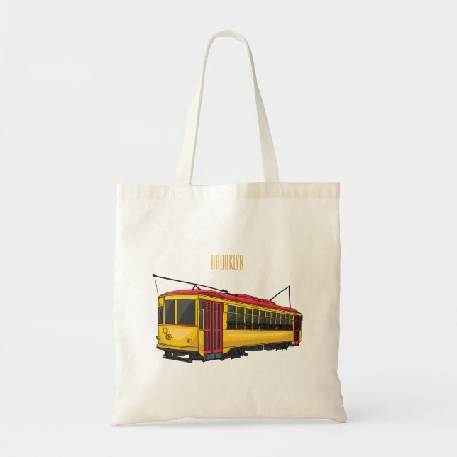 Bolsa Tote Ilustração de desenho do carrinho de Mata (Frente)