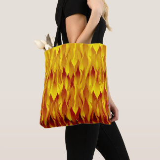 Bolsa Tote Ilustração de Fogo e Chamas