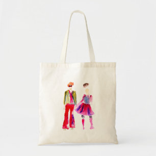 Bolsa Tote Ilustração de moda aquarela boho