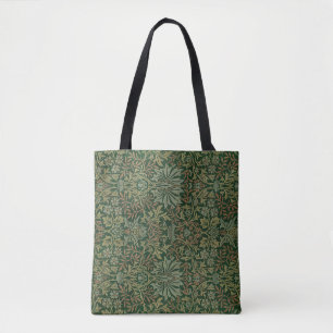 Bolsa Tote Ilustração de Ornamento de Vintagem de Jardim Fl
