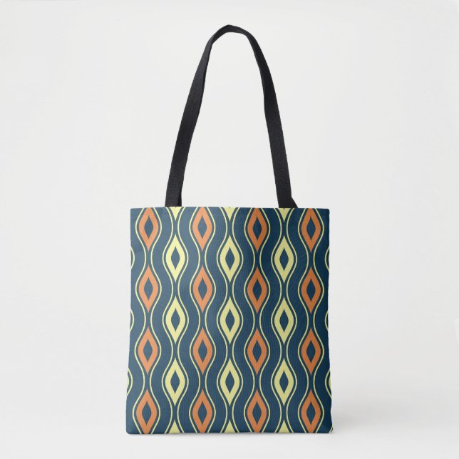 Bolsa Tote ilustração de padrão ornamental sem descontinuidad (Frente)