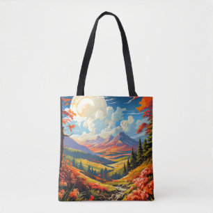 Bolsa Tote Ilustração de Paisagem de Paisagem de Paisagem de
