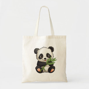 Bolsa Tote Ilustração de panda de desenho animado
