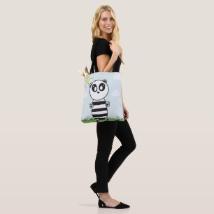 Bolsa Tote Ilustração de Panda Fofo