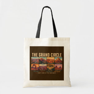 Bolsa Tote Ilustração de pontos turísticos dos Parques Nacion
