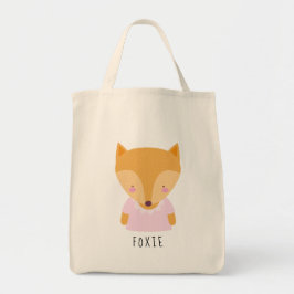 Bolsa Tote Ilustração de Raposa-Cuta - Saco de Tota Personali