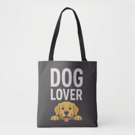 Bolsa Tote Ilustração de Tipografia de Design de Cachorro Fof