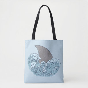 Bolsa Tote Ilustração de tubarão