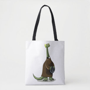 Bolsa Tote Ilustração De Um Plateossauro Vestido Como Sacerdo