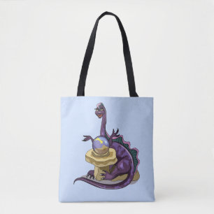 Bolsa Tote Ilustração De Um Teller Da Fortuna Plateossauro.