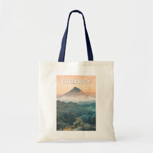 Bolsa Tote Ilustração de viagem da Costa Rica em estilo vinta