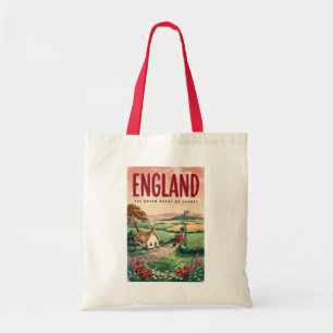 Bolsa Tote Ilustração de Viagem da Zona Rural da Inglaterra A