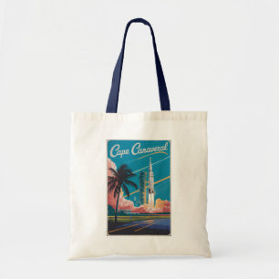 Bolsa Tote Ilustração de viagem de arte do Cabo Canaveral Fló