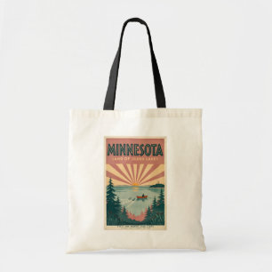 Bolsa Tote Ilustração de Viagem de Arte Vintage do Estado de