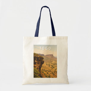 Bolsa Tote Ilustração de Viagem de Arte Vintage do Togo