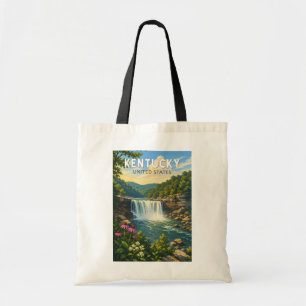 Bolsa Tote Ilustração de Viagem de Arte Vintage Kentucky