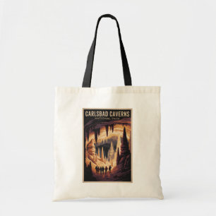 Bolsa Tote Ilustração de Viagem do Parque Nacional Carlsbad C